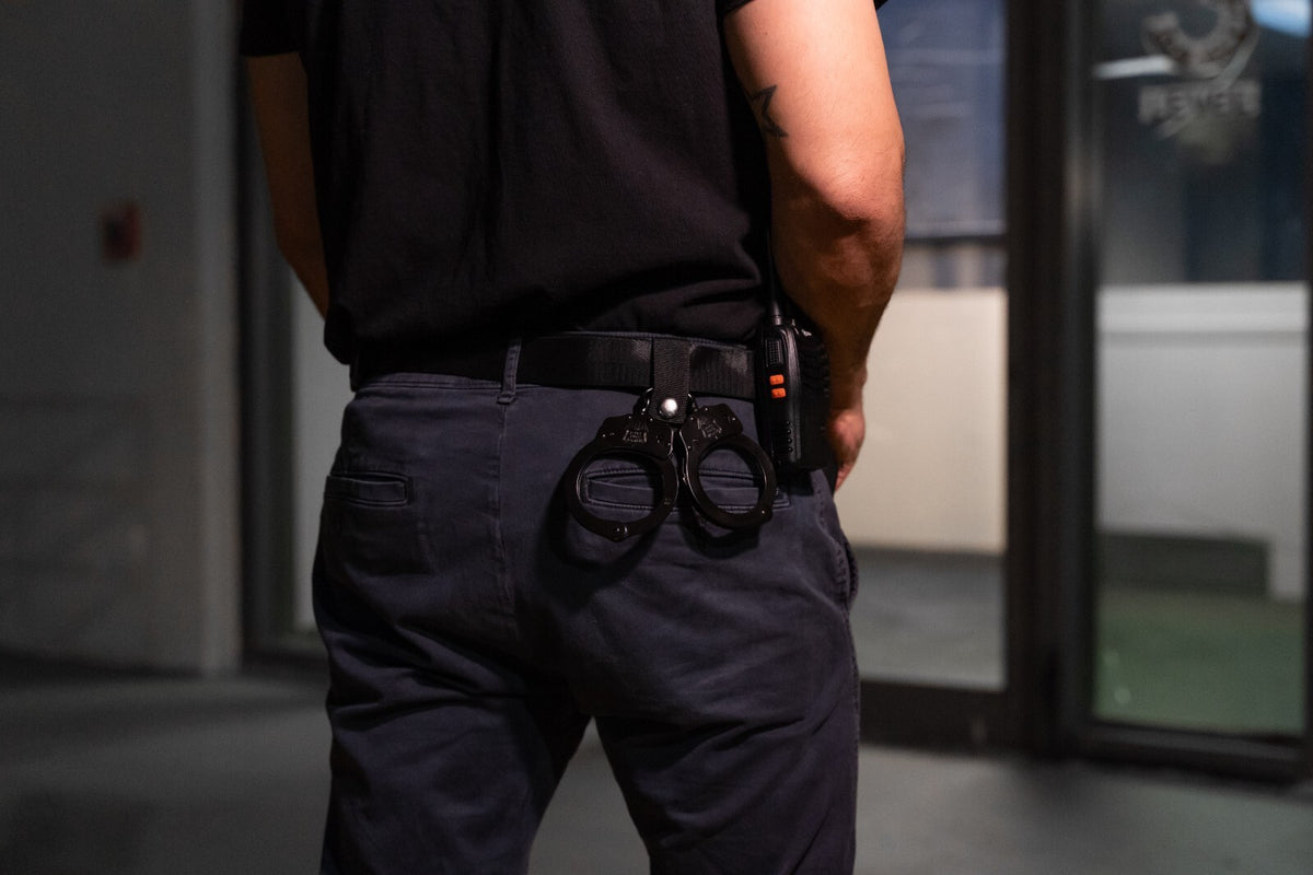 Heavy Duty Steel Handcuffs with Dual Safety Locks - Law Enforcement Gear