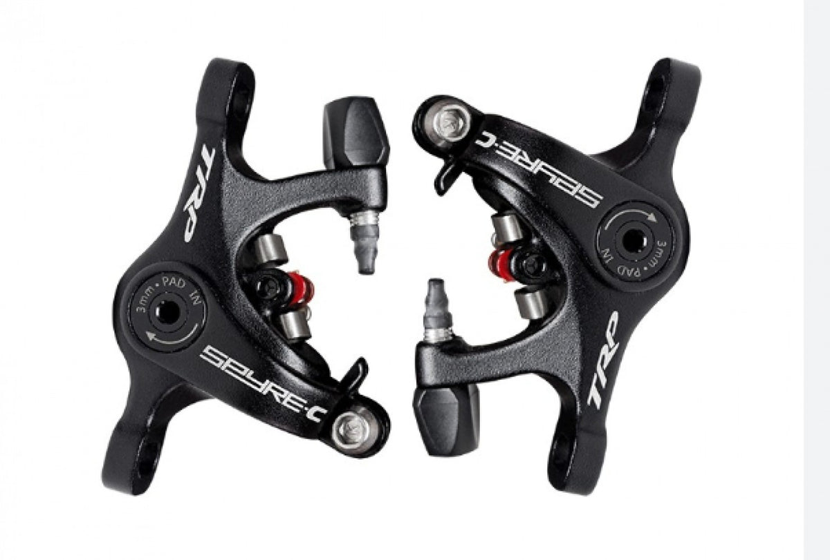 Mechanical Disc Brake Caliper Post Mount - Dual-Sided Bike Brake, 1 or 2 Calipers