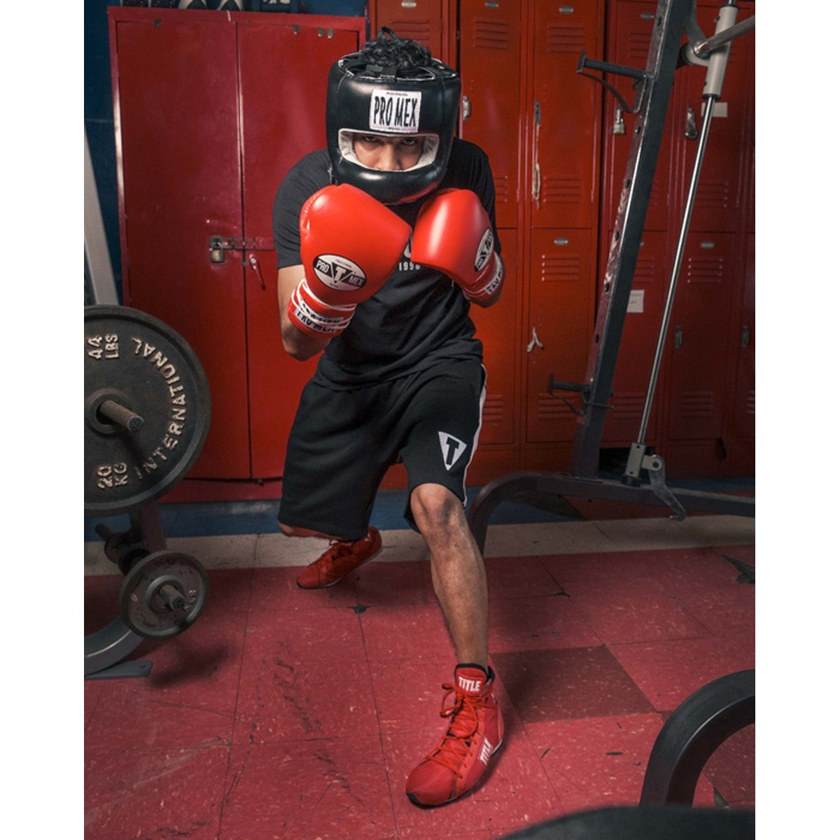 Boxing Headgear Facesaver Pro Mexico Head Guard Black with Face Protection