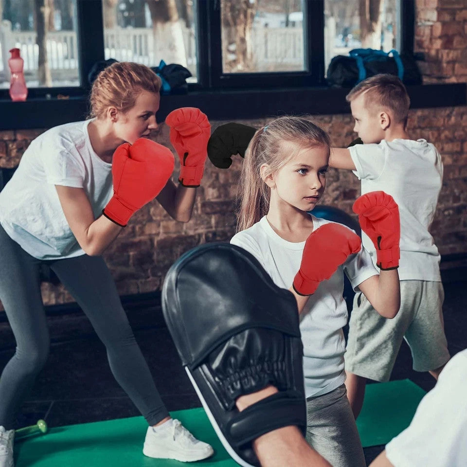 Kids and Beginners Boxing Gloves Set - 8oz-12oz Training Gloves with Adjustable Strap