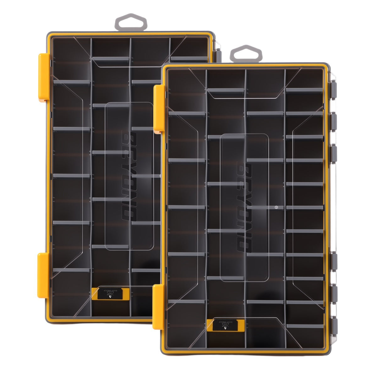Waterproof Tackle Box with Adjustable Dividers and Dual-Latch Seal – Multiple Sizes