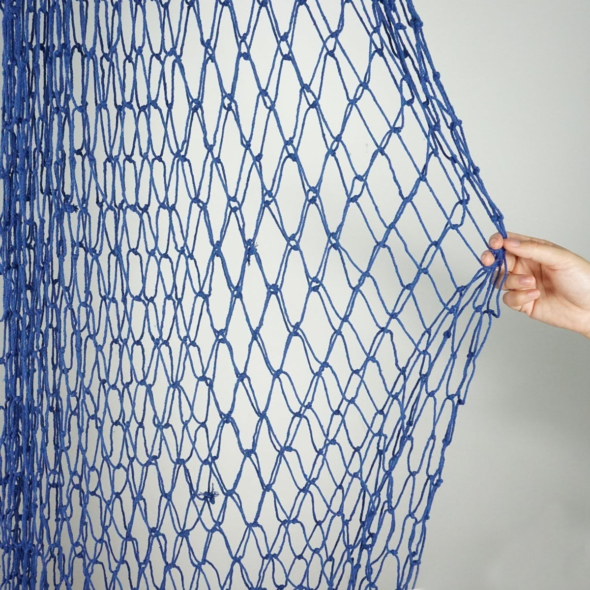 Nautical Blue Fishing Net Decor Table Runner Wall Hanging Coastal Style