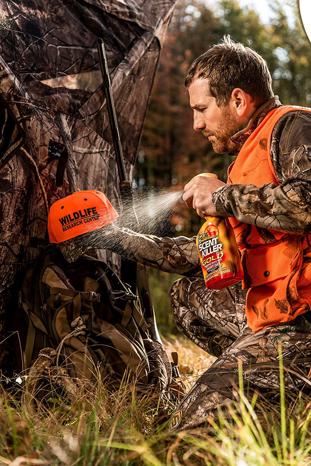 Wildlife Scent Killer Gold Spray Combo Pack 44 Ounce for Hunting & Odor Control