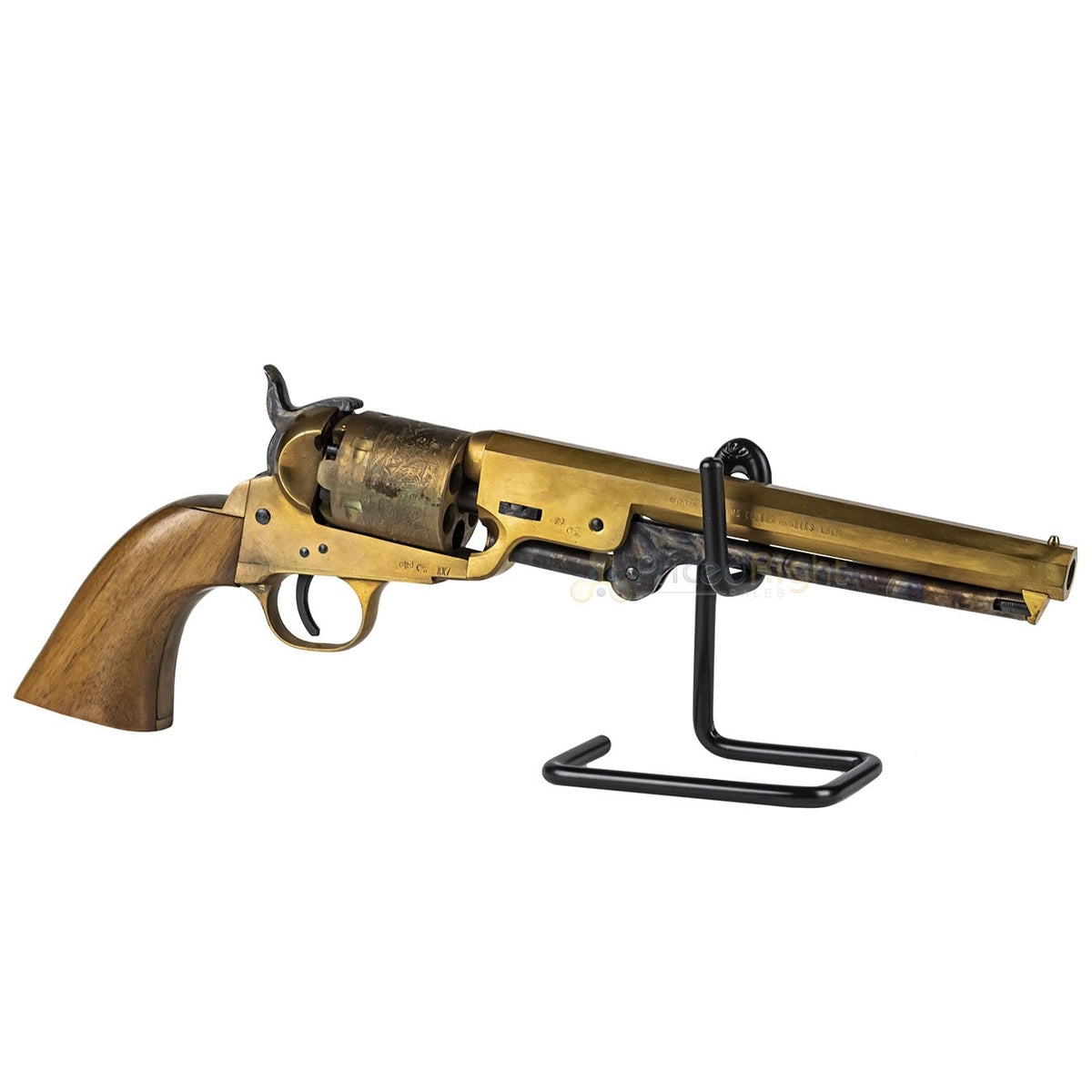 Universal Handgun Display Stand for Semi Auto & Revolver - Powder Coated Steel