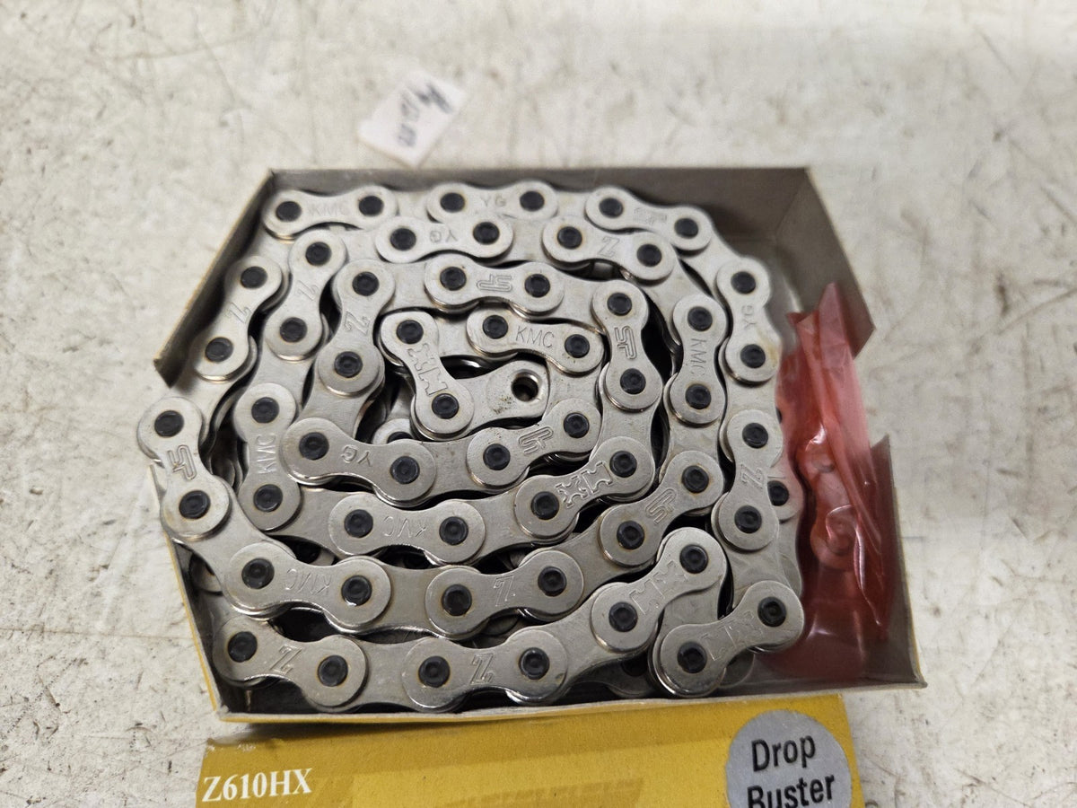 Vintage BMX Drop Buster Chain KMC Z610HX 1/2x3/32 Silver Old School