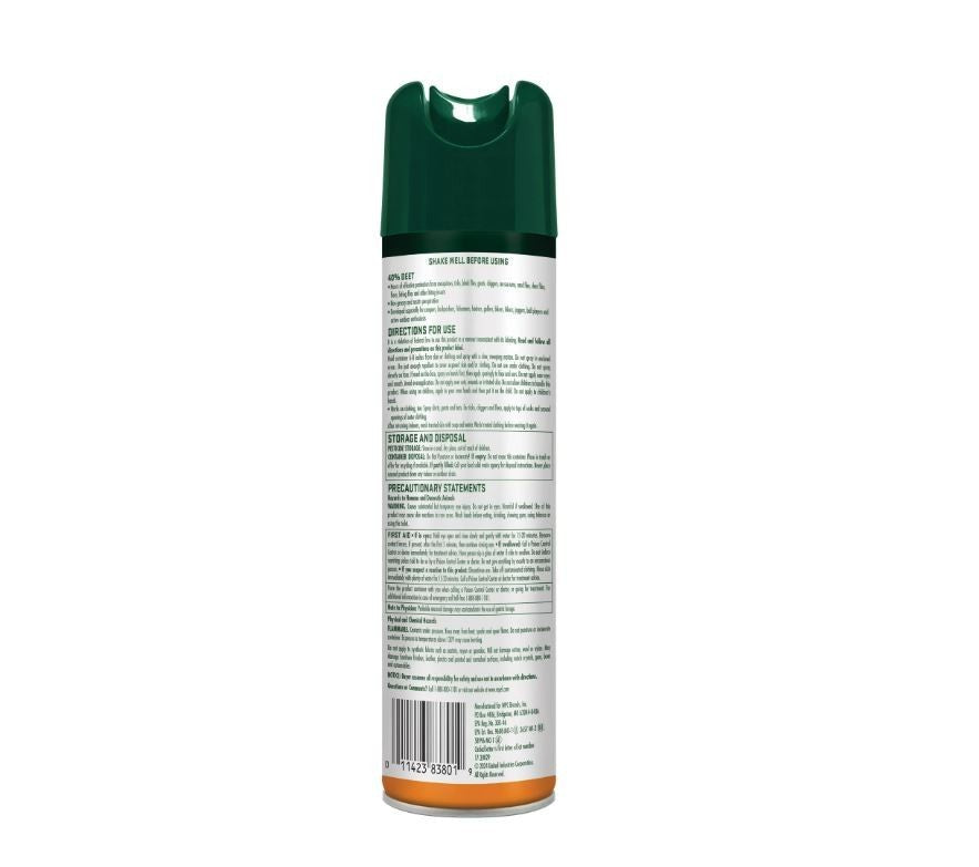 Insect Repellent Aerosol Spray 8.125 oz - Max Formula with 40% DEET for Mosquitoes, Ticks & More