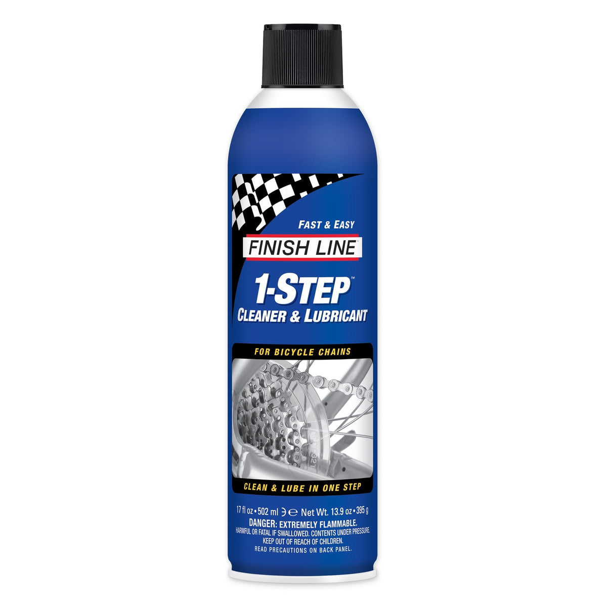 Bike Chain Cleaner and Lubricant Spray 17oz Aerosol - Prevents Wear & Rust
