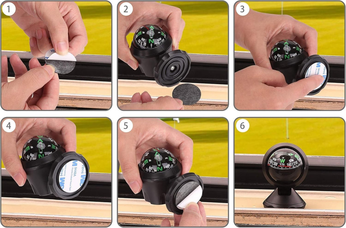 Adjustable Golf Cart Compass Dash Mount Navigation Direction Indicator