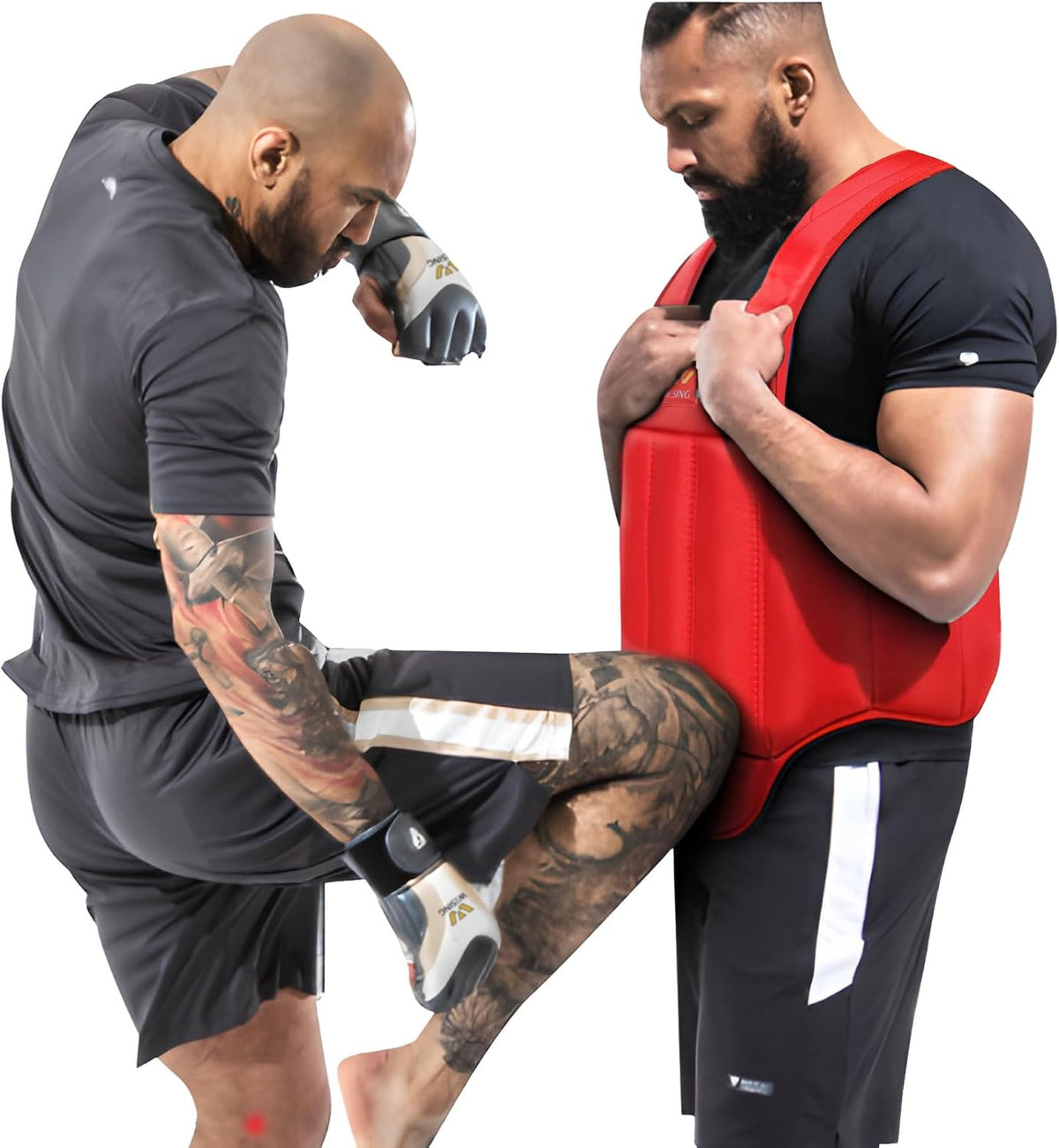Martial Arts Chest Protector for Muay Thai Boxing Sanda Shock Absorption Gear