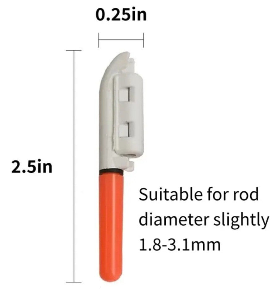 Rechargeable LED Fishing Night Lights Set 2-Pack Waterproof Rod Tip Lights