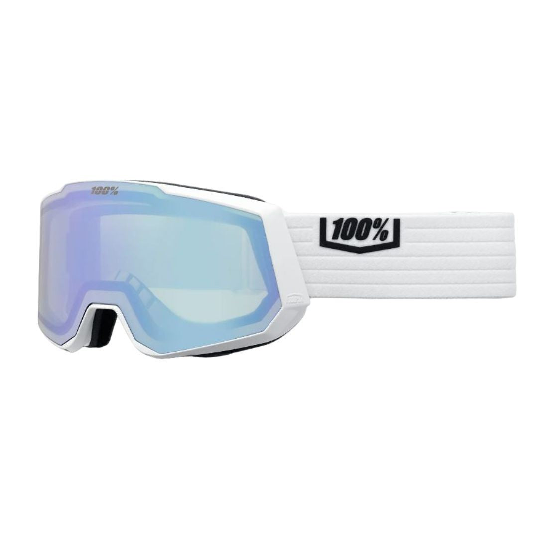 Snow Goggles XL White Snowcraft with Violet Mirror Lens - Premium Outdoor Gear