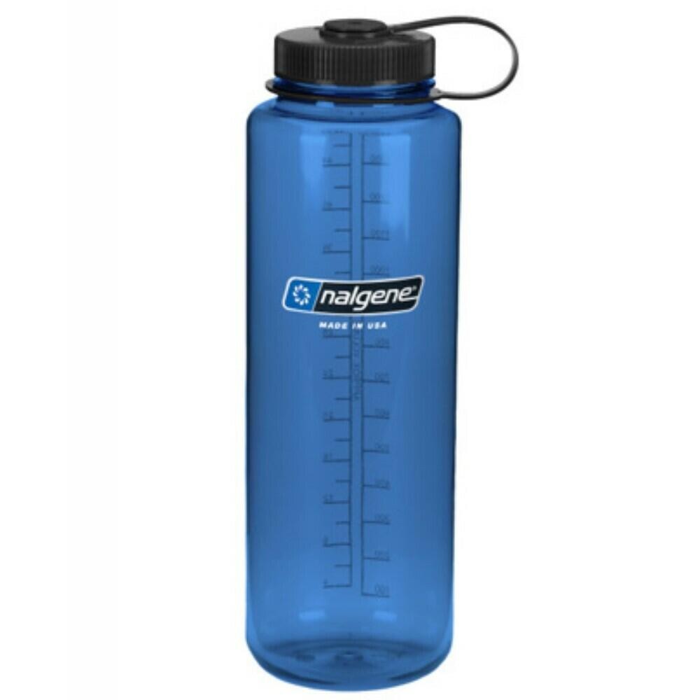 48oz Blue Tritan Water Bottle with Black Cap - Nalgene Silo
