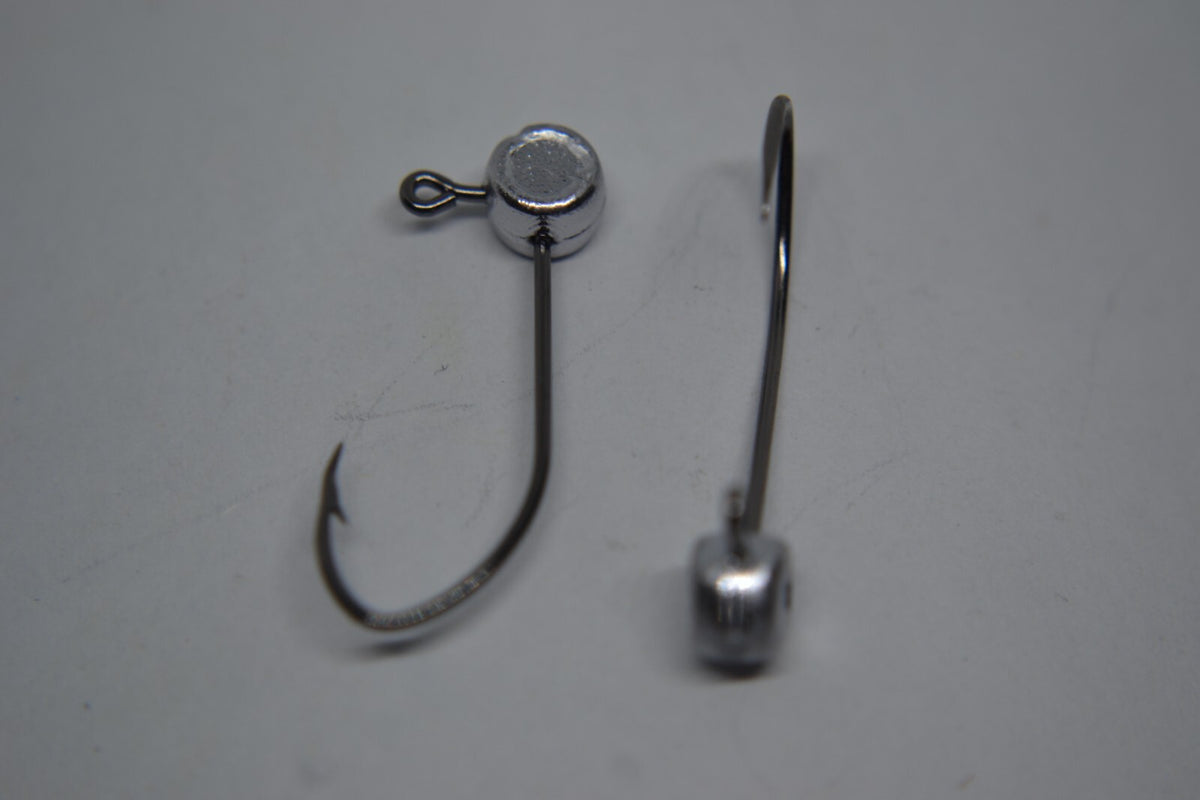 Fishing Jig Head 1/32oz Black Mustad Sickle Jig Tying - Pack of 100