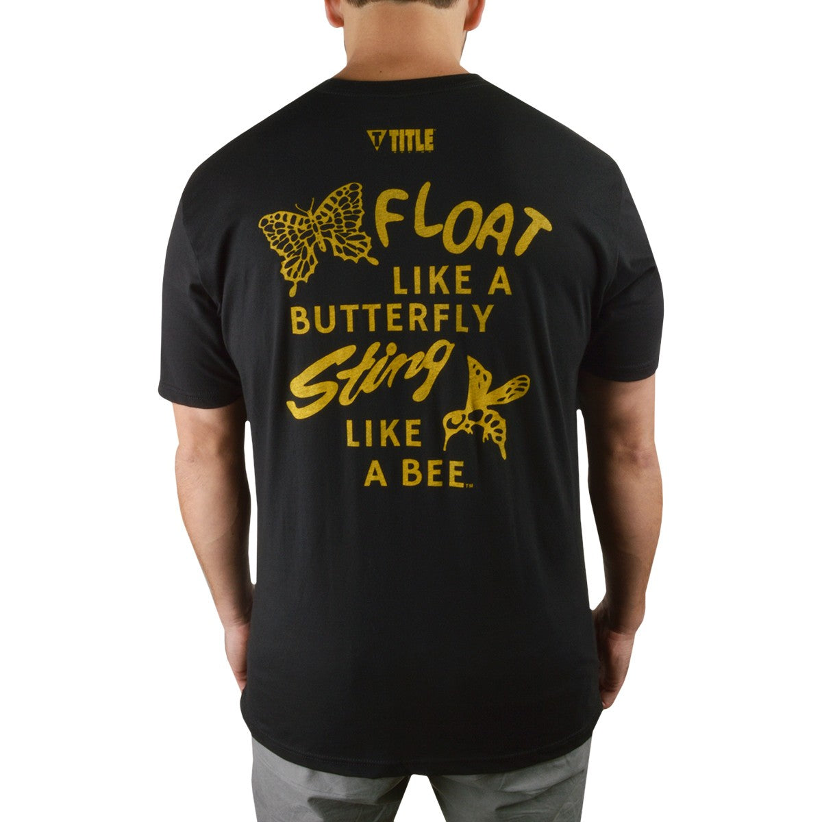 Float Like A Butterfly Boxing T-Shirt - Black, Premium Fit
