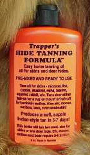 Trapper's Hide & Fur Tanning Formula - 8 oz for Leather & Fur Crafting
