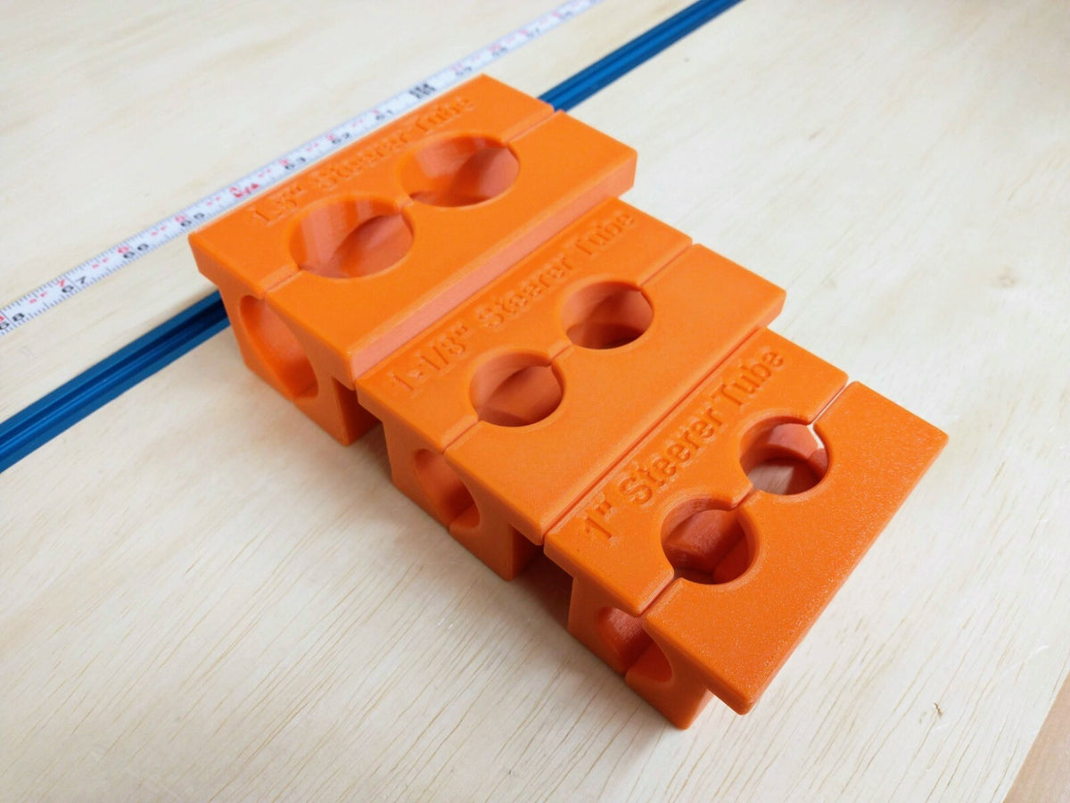 Suspension Fork Steerer Tube Vise Clamp Block Holder for Overhaul /