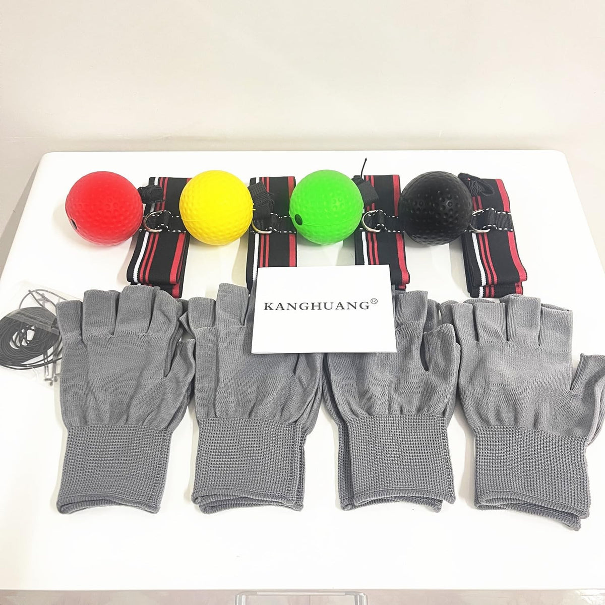 Reflex Boxing Headband Set with Reaction Balls for MMA Kickboxing Training