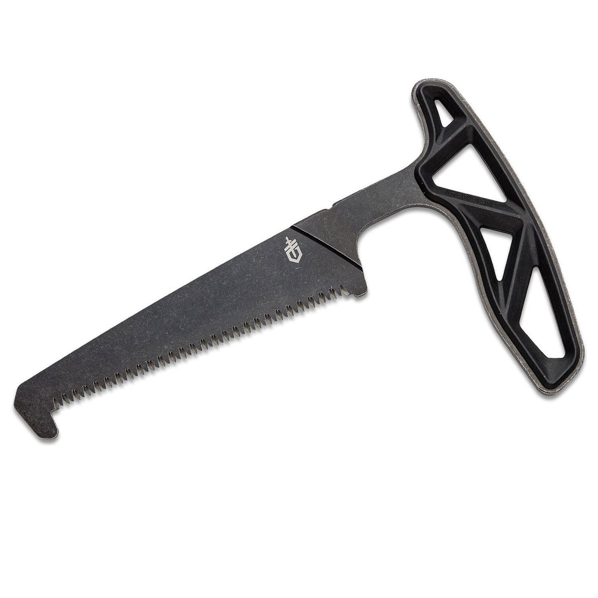 Hunting Saw with Full Tang Handle and Sheath - Black, 7.55"