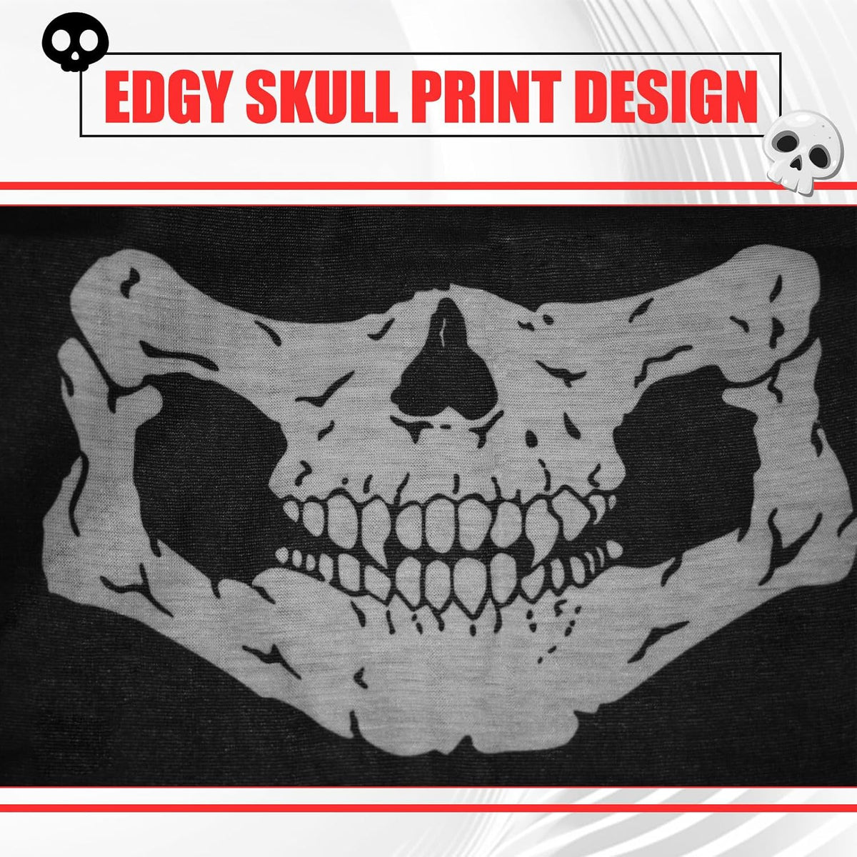 Skull Balaclava Face Mask Pack for Motorcycle Riding and Skiing