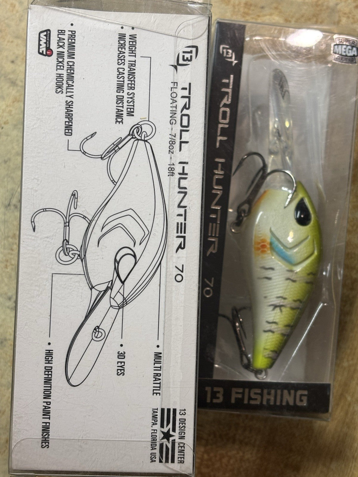 13 Fishing Troll Hunter 70 Dream Gill Fishing Lures - Lot of 3