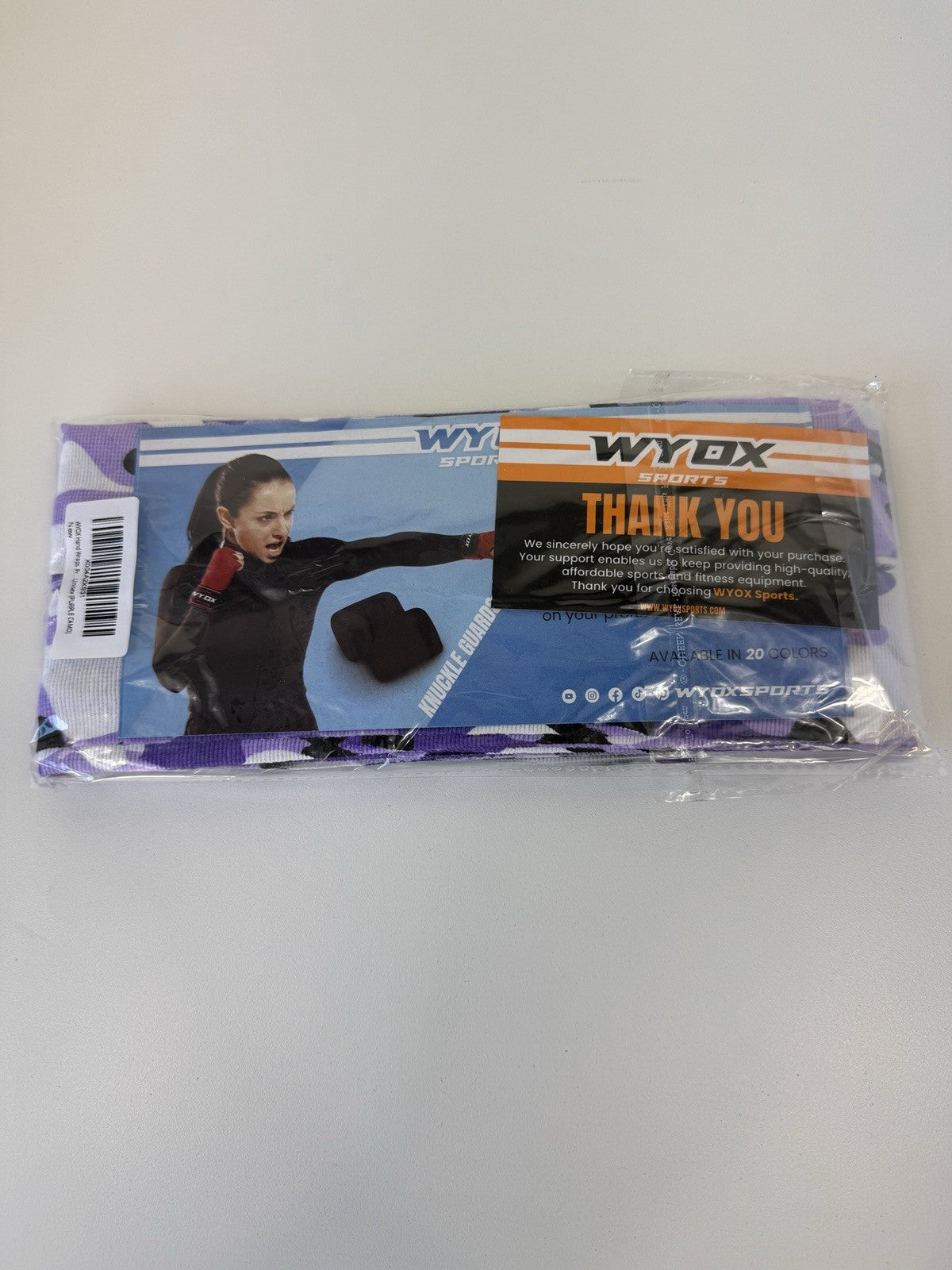 180-Inch Boxing Hand Wraps Purple Camo MMA Muay Thai Training Gear