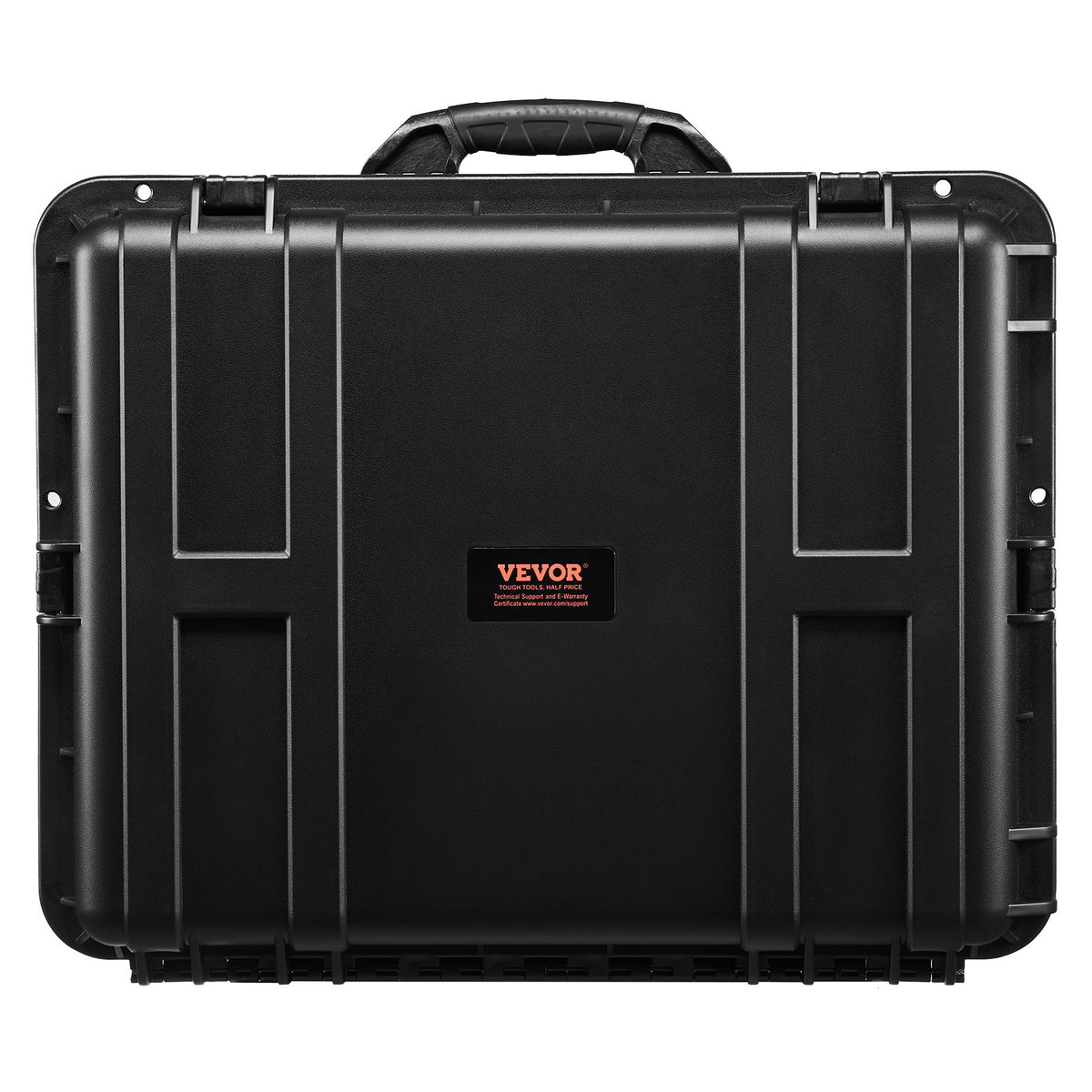 Weatherproof Hard Case with Wheels & Retractable Handle - 3.5 Cu.ft Black