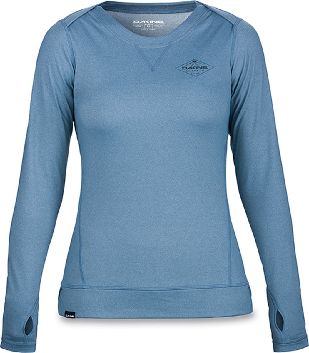 Women's Base Layer Shirt with Moisture-Wicking & Odor Control - Medium Bluestone
