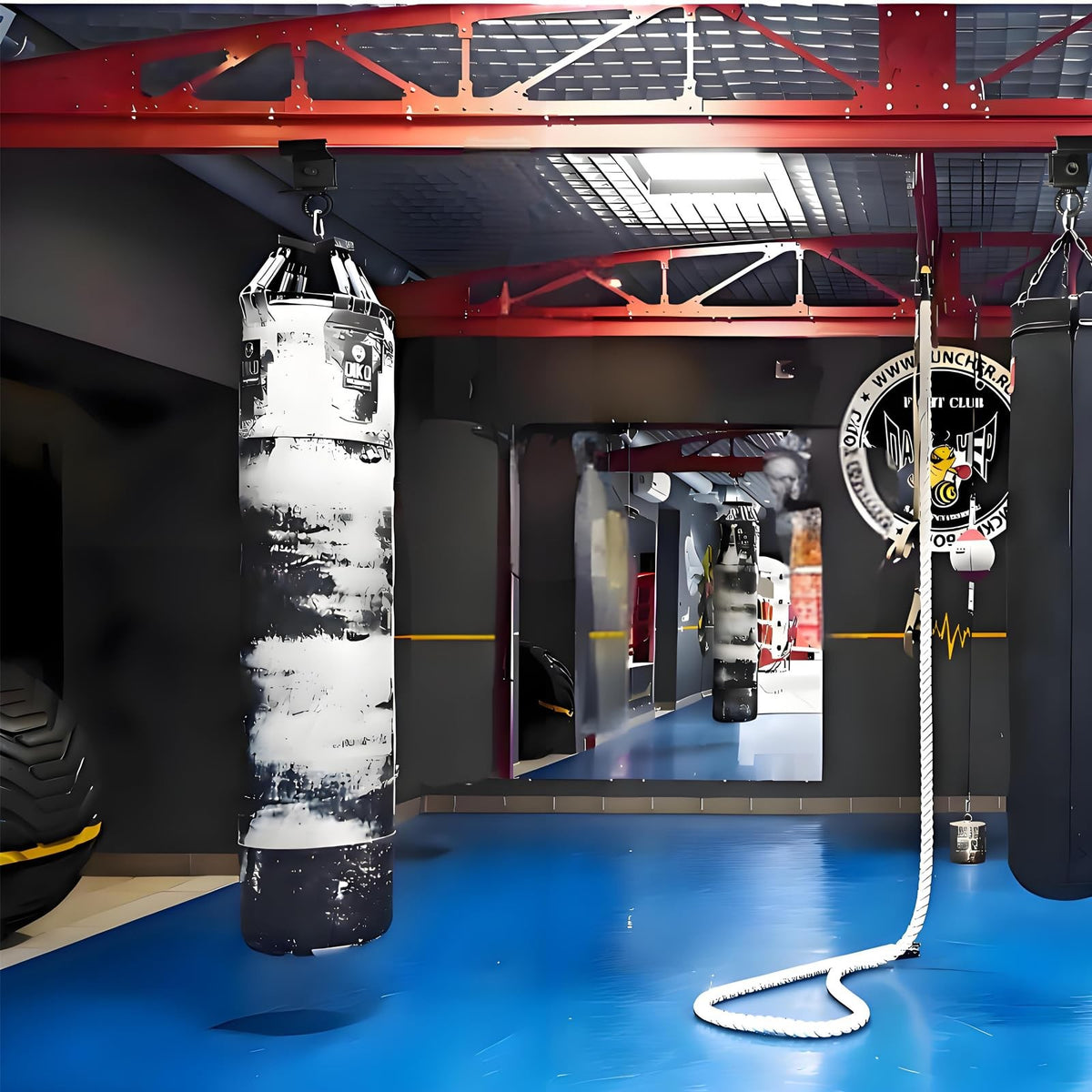 Heavy Duty Steel I-Beam Clamp for Heavy Bag Supports 4-6.5 Inch Range 800 Lb Capacity