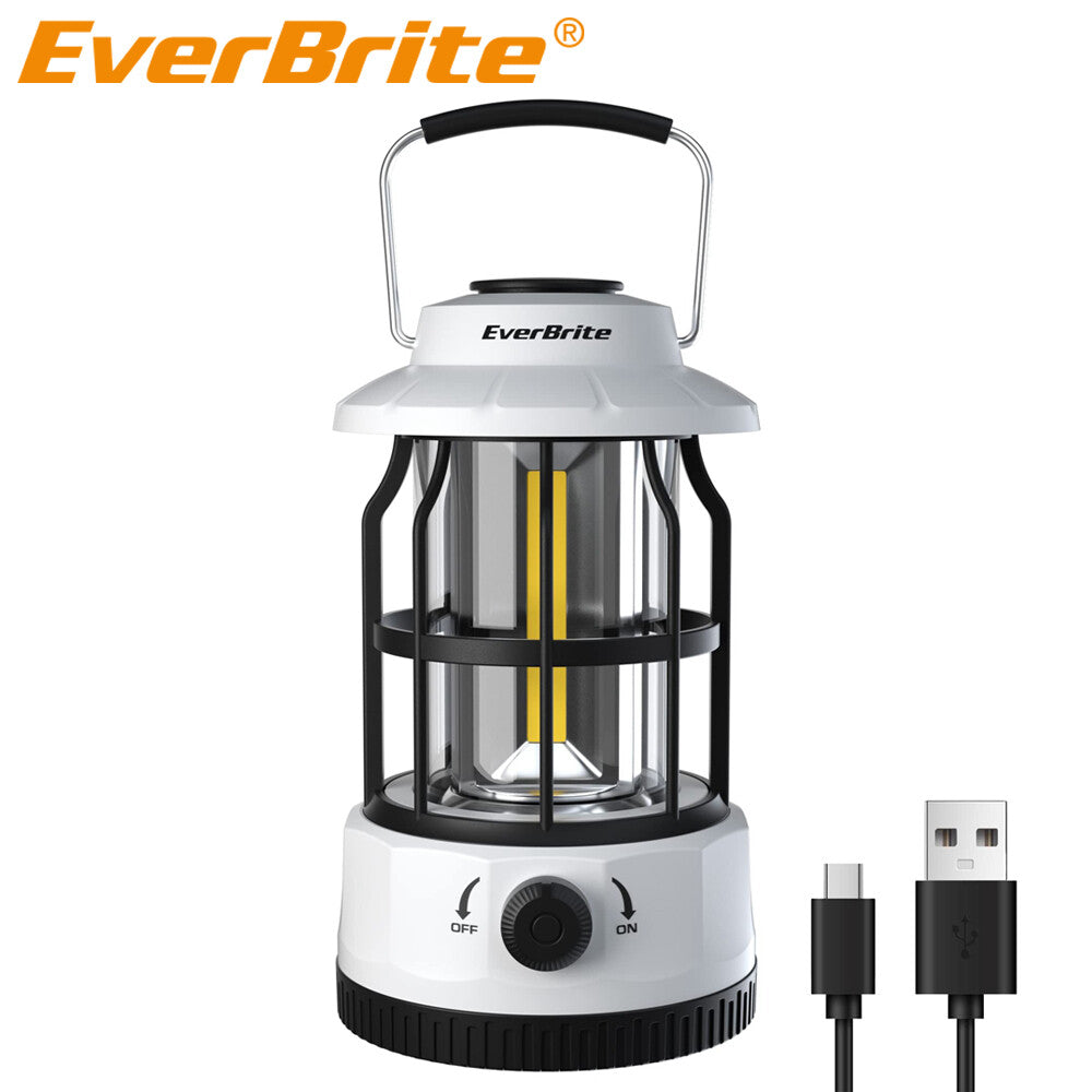 Rechargeable LED Camping Lantern with 250 Lumens and Stepless Dimming