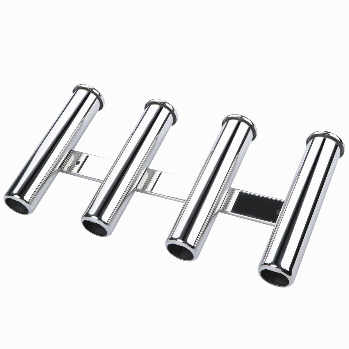 Marine Stainless Steel Fishing Rod Holder Rack for Boats & Yachts - 4 Link Tubes