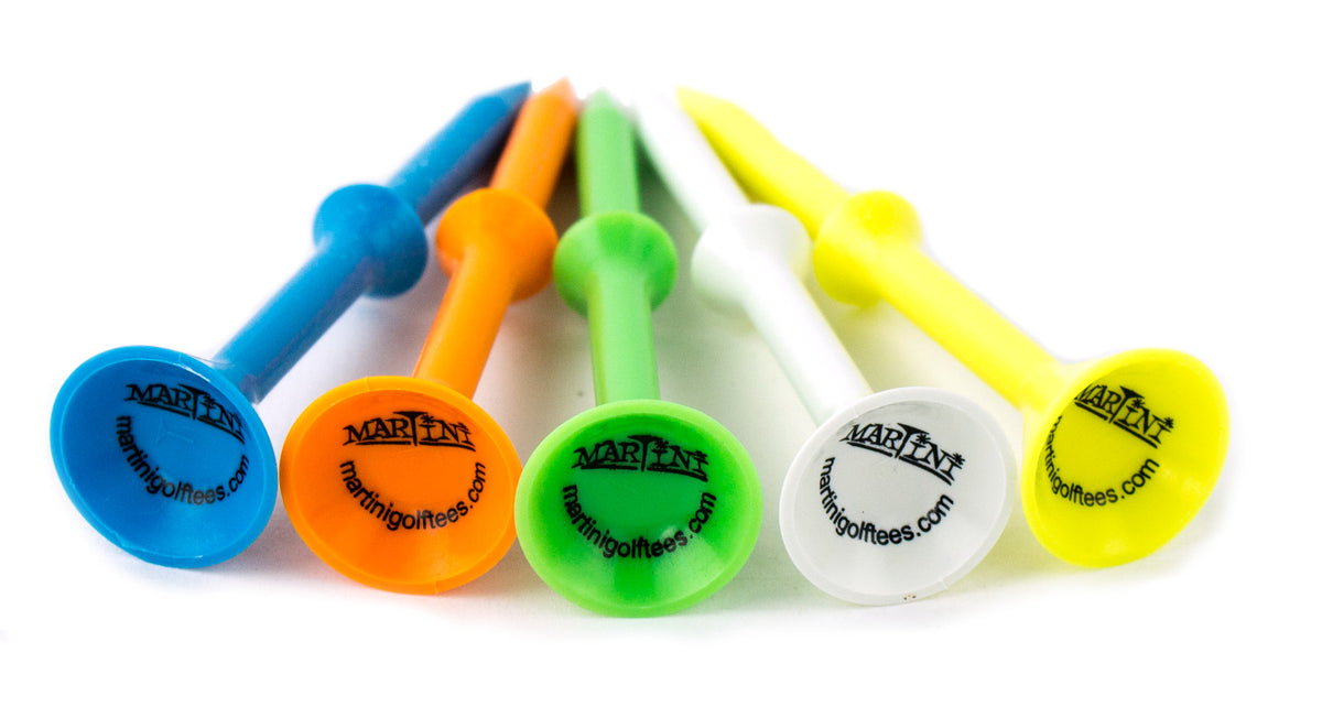 Golf Step-Up Tees 3-1/4 Inch Durable Plastic 5 Pack for Longer, Straighter Drives