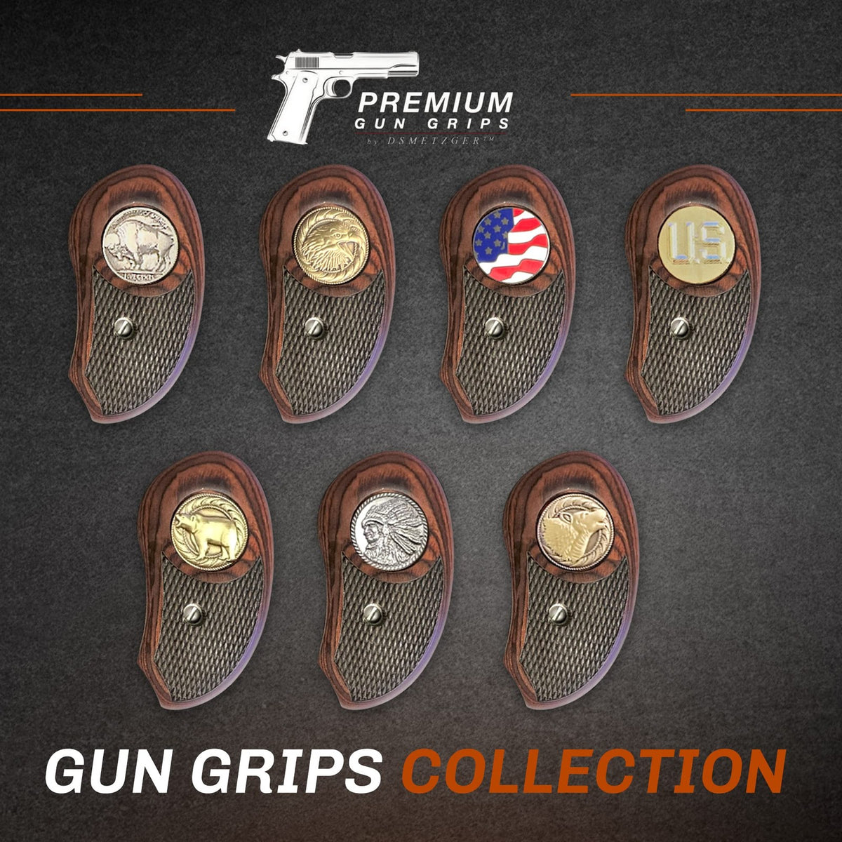 Pistol Grip Replacement Grips for Bond Arms XL Double Barrel Derringer