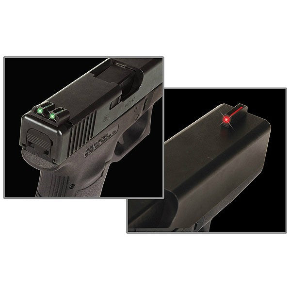Fiber Optic Sights for Smith & Wesson M&P Shield SD9 SD40 - Red Front Green Rear