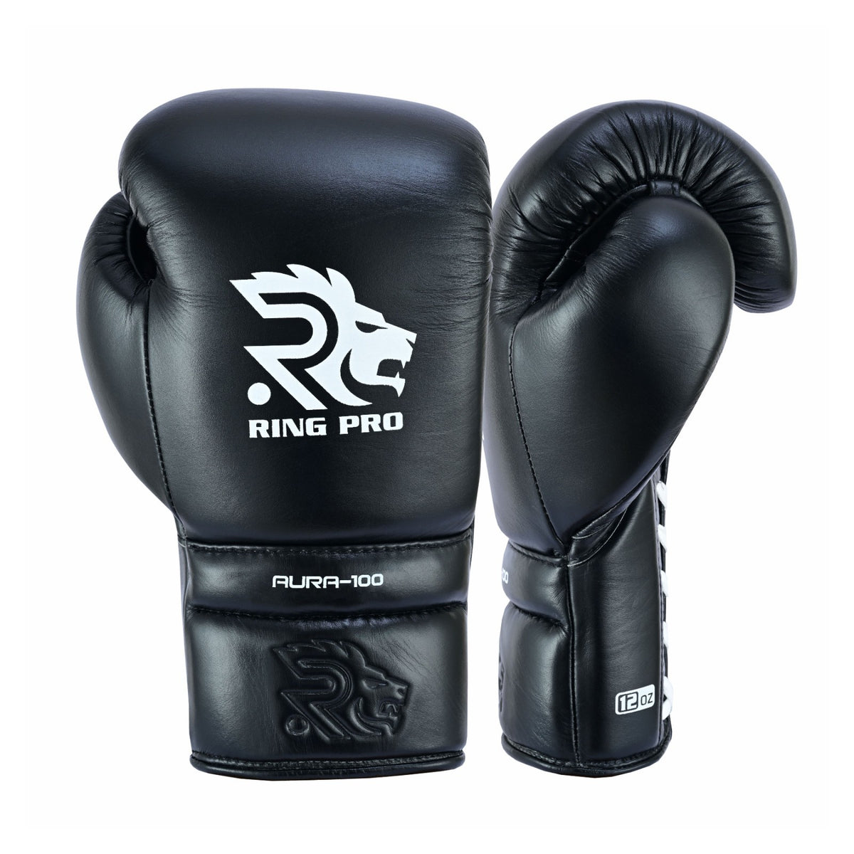 Leather Boxing Gloves 14 oz with Quick Hand Wraps Training Set