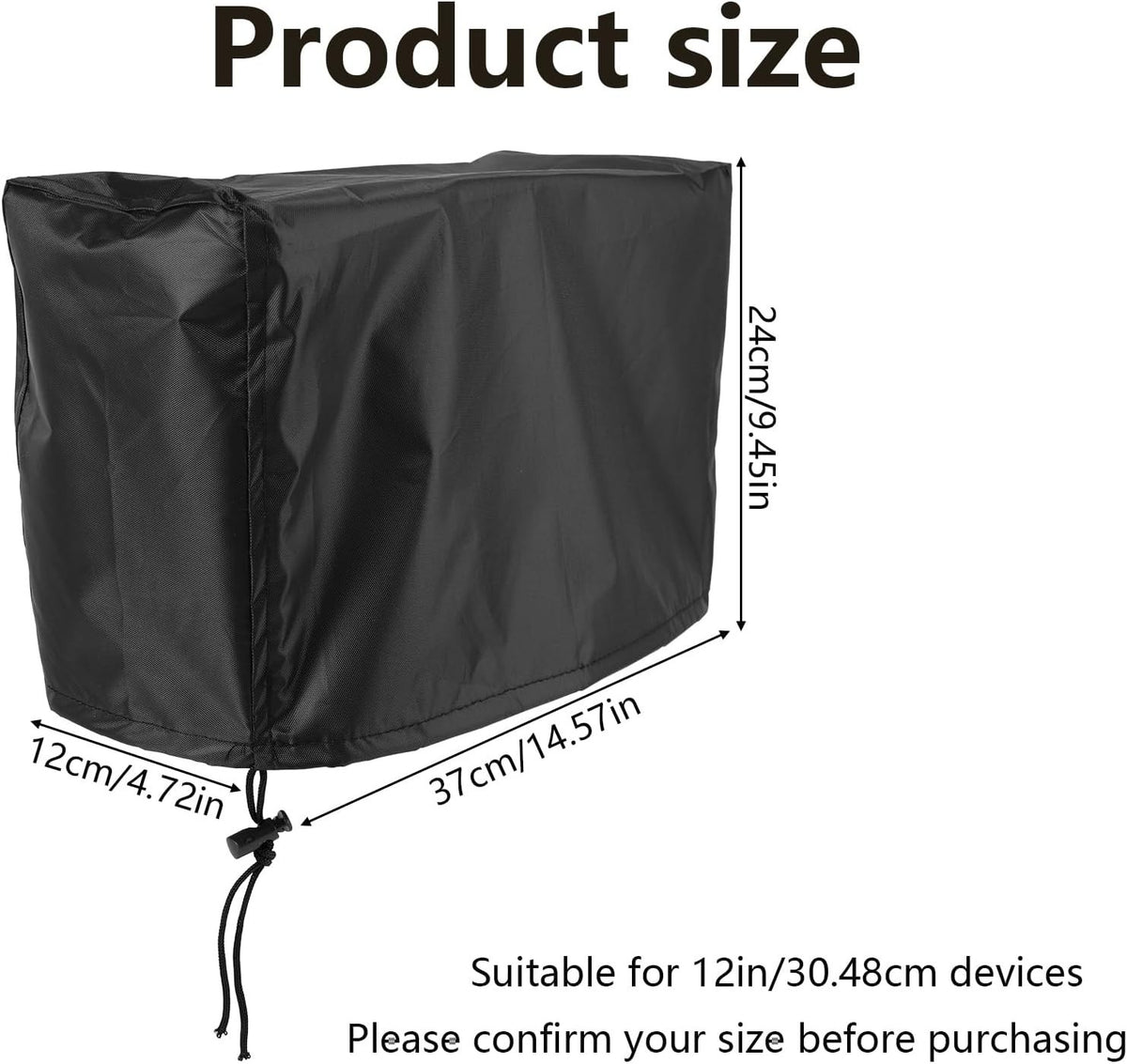 12-Inch Fish Finder Cover Waterproof Boat Accessory for Lowrance Humminbird