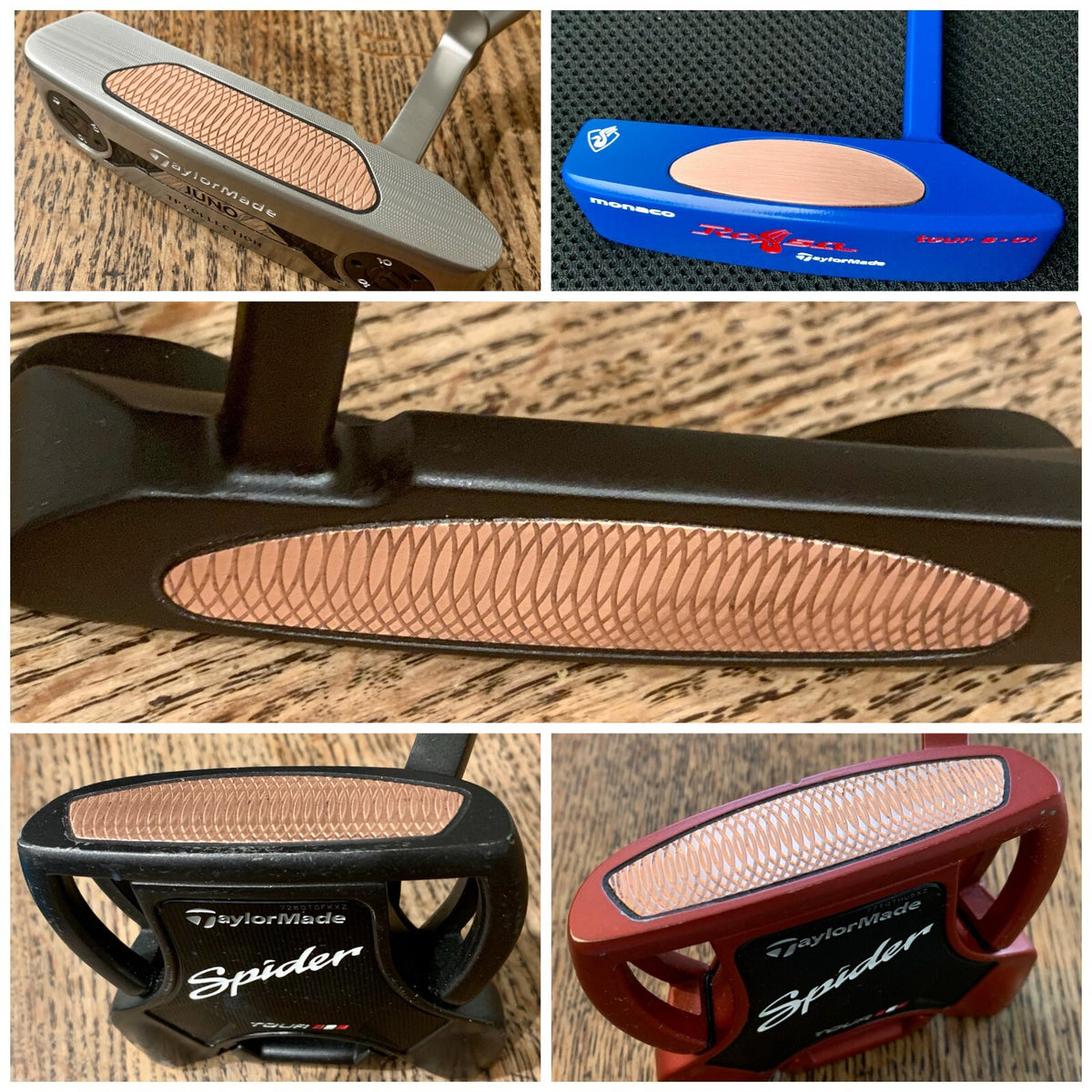 Copper Face Insert for TaylorMade Putters - Custom Milled Golf Putter Repair
