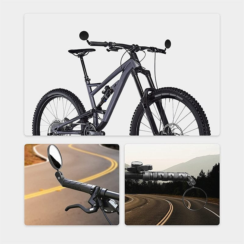 Bike Mirror Set 2pcs Bar End Bicycle Rear View Mirrors for Handlebar Cycling