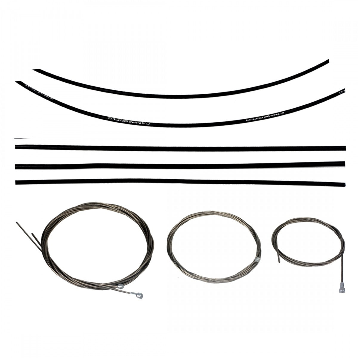 Campagnolo Ultra Low Friction Bicycle Brake & Derailleur Cable Set - Black