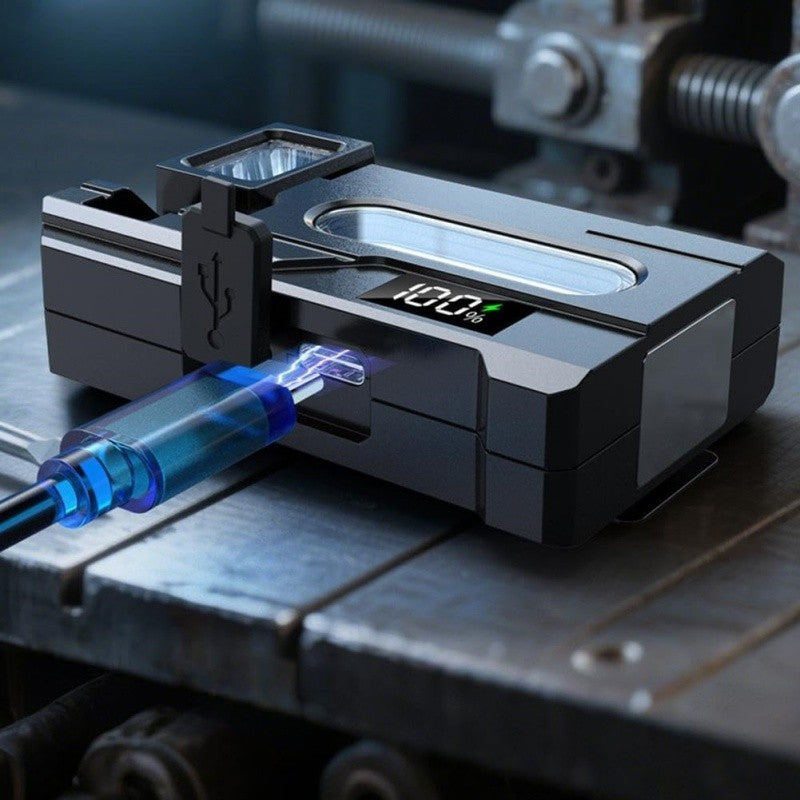 Rechargeable LED Flashlight Set - Portable EDC with RGB Warning Lights