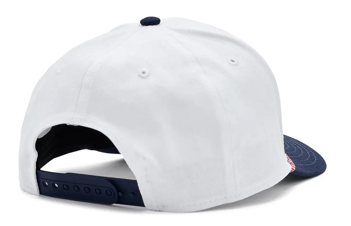 Black Clover Lucky Upside Down White Snapback Golf Hat Cap