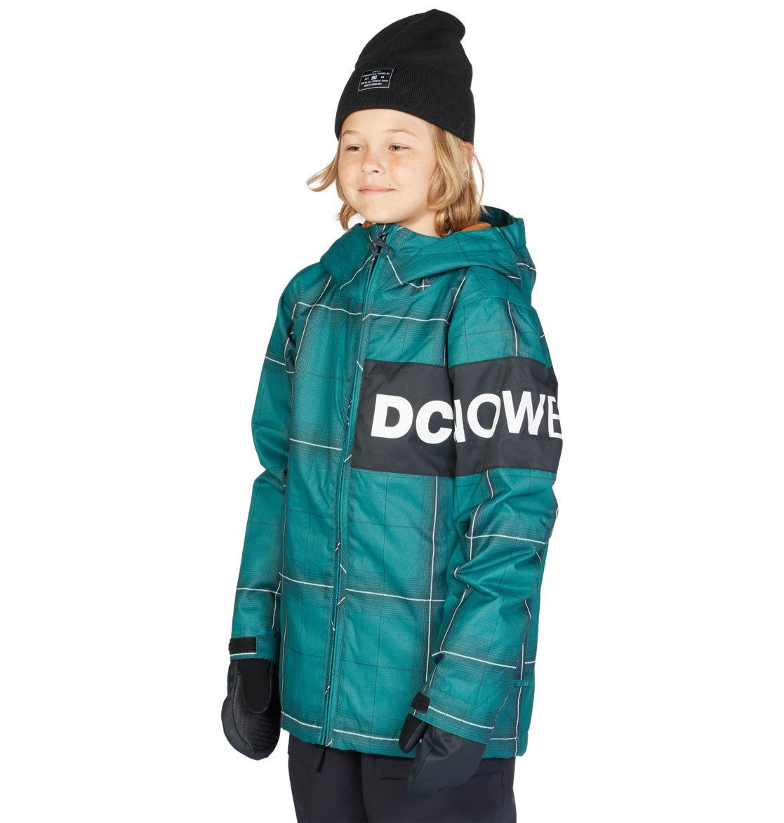 Youth Snowboard Jacket with Waterproof and Breathable Features - Plaid Botanical Garden, Medium (12)