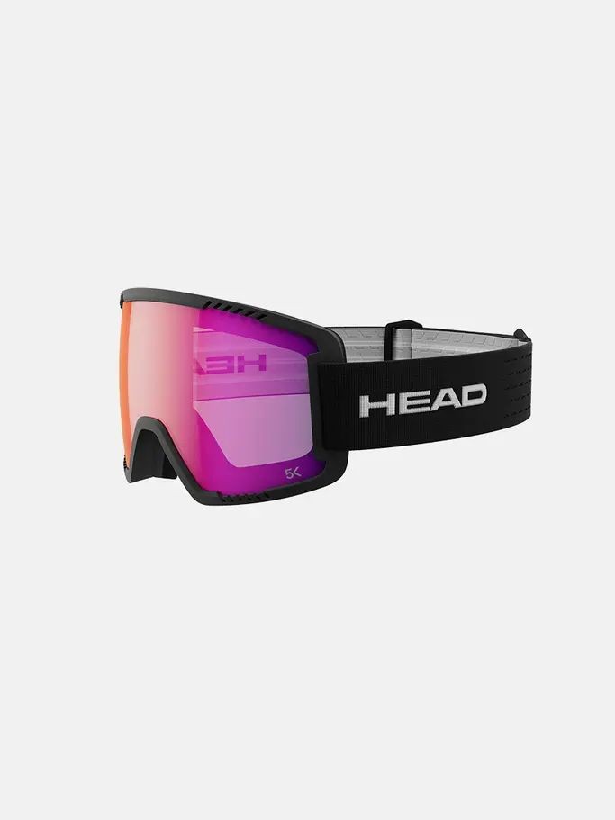 Snow Goggles with Laminated Double Lens and 5K Technology - Large Red/Black