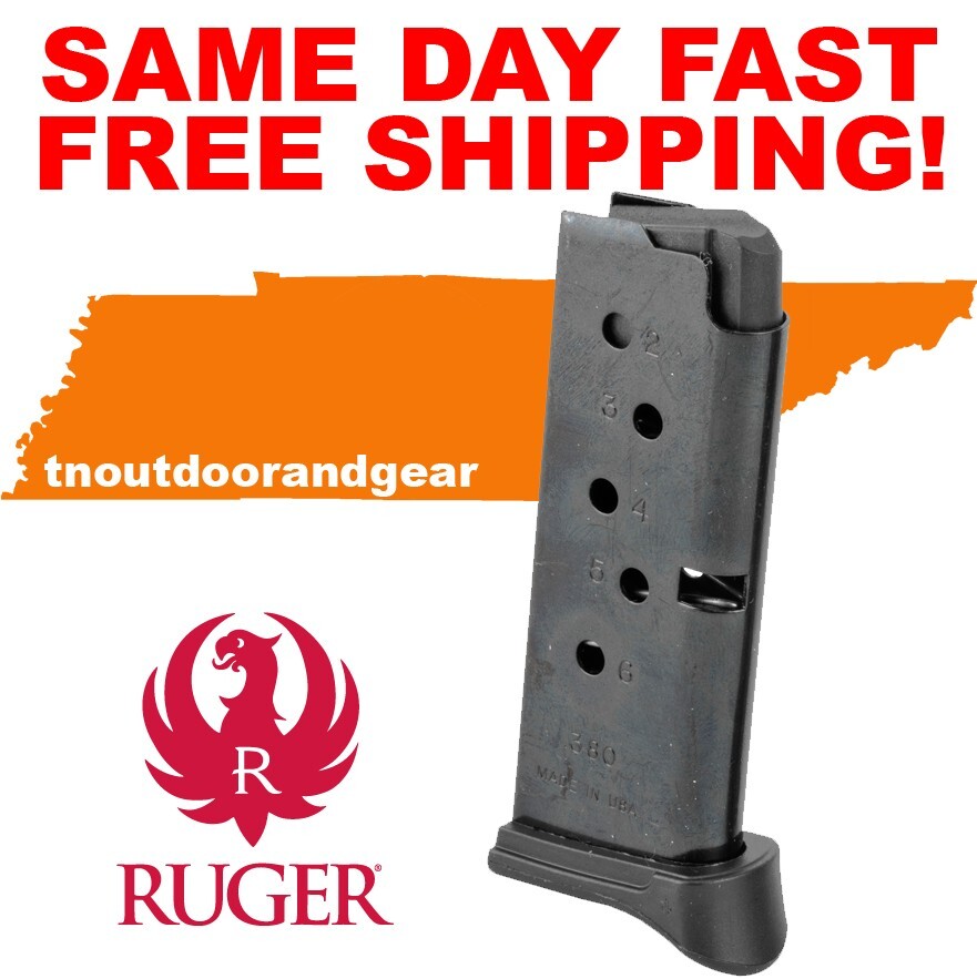 Ruger LCP 380 6-Round Factory OEM Magazine for Ruger Pistol - Model 90333
