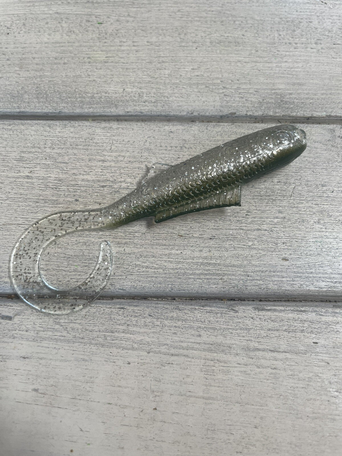 4-Inch Silver & Army Green Minnow Baits Lot of 15 for Freshwater & Saltwater Fishing