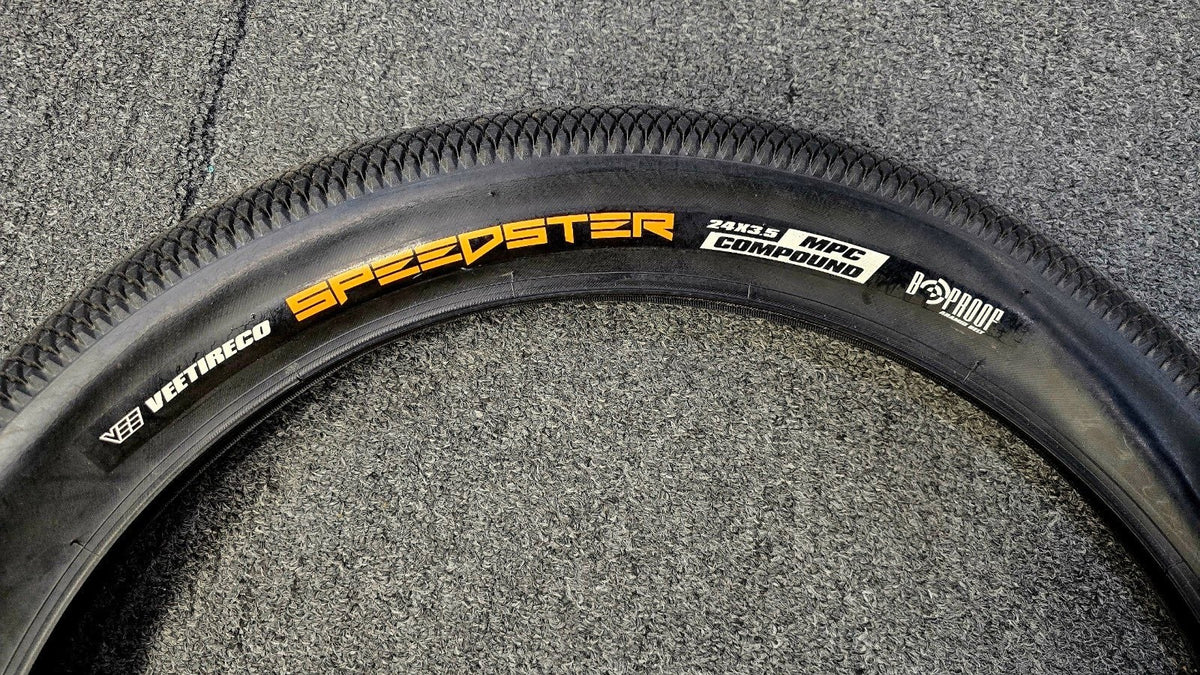 24x3.5 Fat Bicycle Tires Set of 2 - Speedster Tread for Paved & Hard Pack Terrain