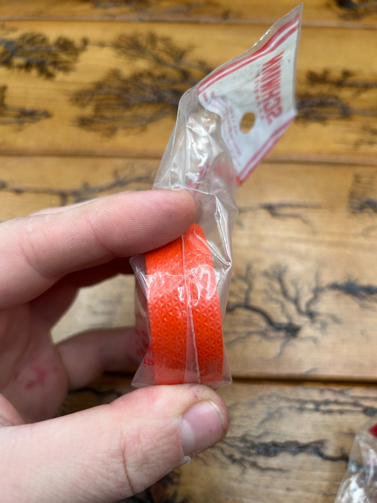 Vintage Schwinn Orange Plastic Handlebar Tape Roll - Cycling Accessories