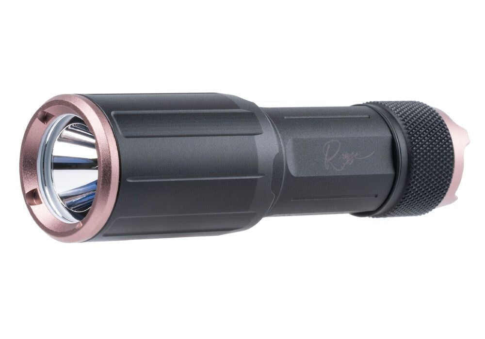 Rechargeable LED Flashlight 1350 Lumens for Personal Safety - Rose Edition