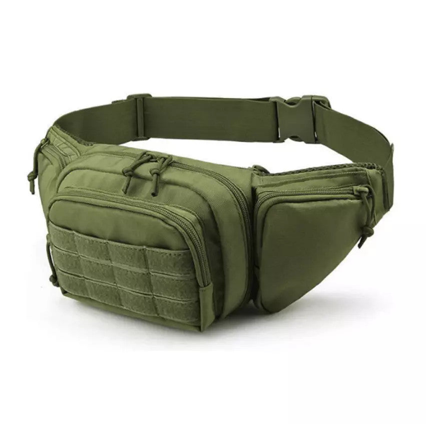 Military Tactical Waist Belt Bag with Concealed Carry Holster and Molle Webbing