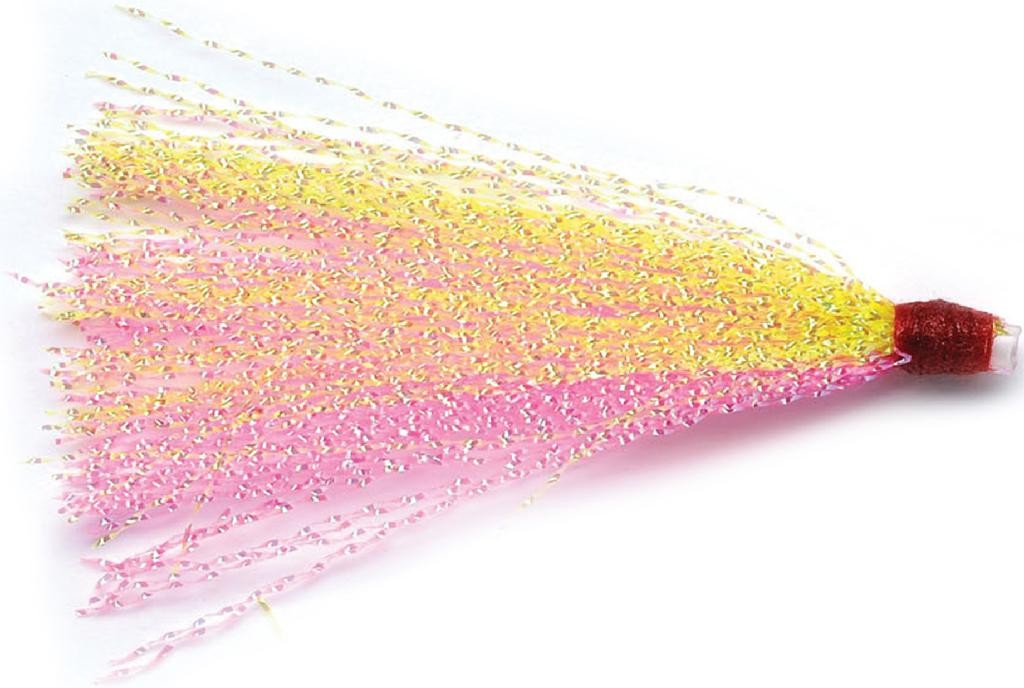 Mini Squid Fishing Lure Insert Set - 2.5 Inch Pink Yellow 3 Pack