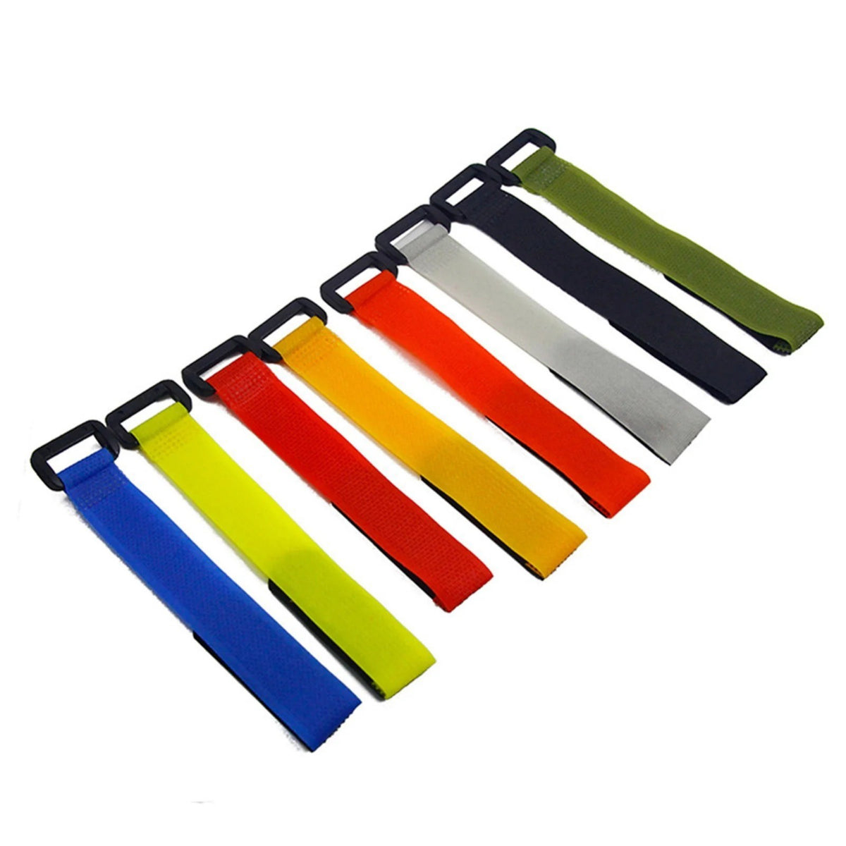 10-Pack Adjustable Fishing Rod Tie Straps for Organized Storage